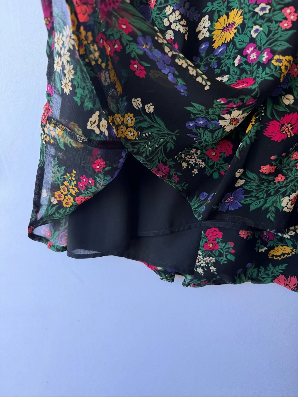 Vintage 90s Liz Claiborne Black Floral Maxi Dress Cottagecore Corset Back Sz 8